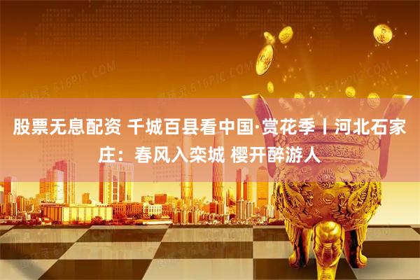 股票无息配资 千城百县看中国·赏花季丨河北石家庄：春风入栾城 樱开醉游人